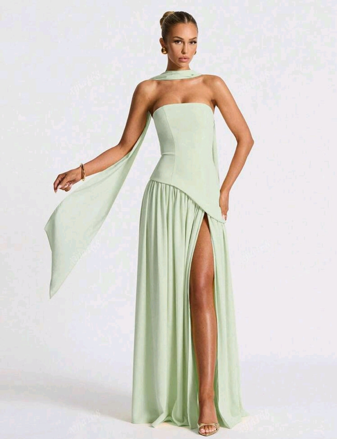 Sage green dress
