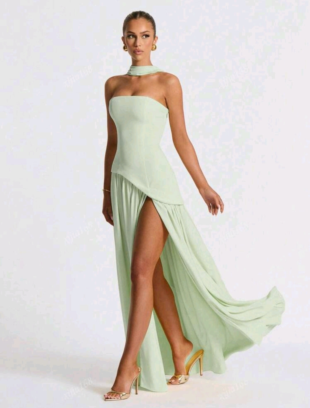 Sage green dress