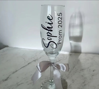 Personalised glass and Hanger