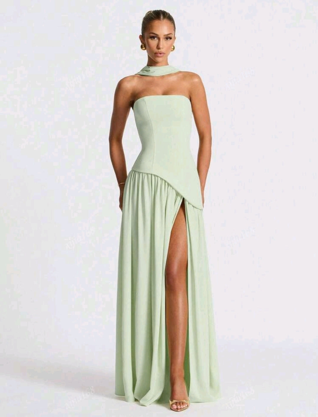Sage green dress